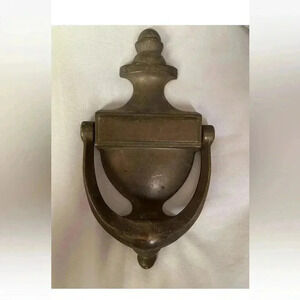 Vintage Brass Door Knocker 7” ~Heavy~